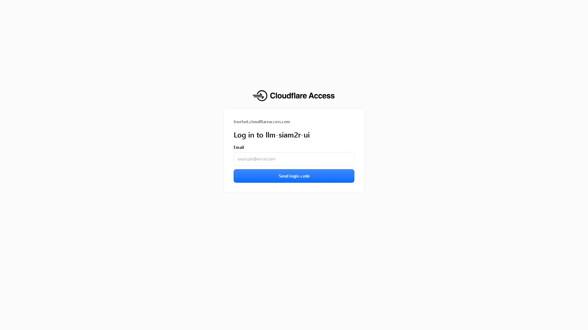 หน้ายืนยันตัวตน Cloudflare Access ก่อนเข้าหน้า admin ของระบบจริง