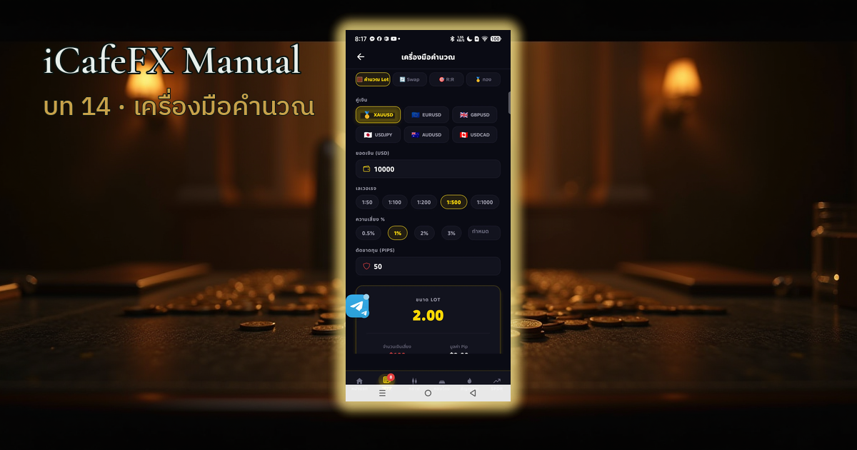 ภาพปกบทที่ 14 เครื่องมือคำนวณ ๔ ตัว