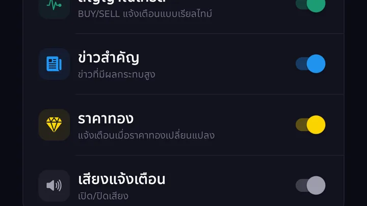 ตั้งค่า · 28 ภาษา · ธีม