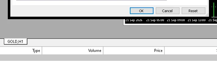 ส่วนล่างของหน้าต่าง Inputs ช่วงช่องการแจ้งเตือน