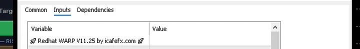 แถวช่อง InpMaxSpread บนหน้าต่าง Inputs