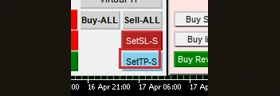 ปุ่ม SetTP-S · ตั้ง TP ฝั่งขาย
